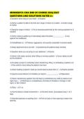 MINNESOTA CNA END OF COURSE 2026&sol;2027 QUESTIONS AND SOLUTIONS RATED A&plus;