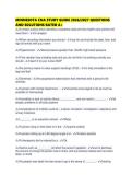 MINNESOTA CNA STUDY GUIDE 2026&sol;2027 QUESTIONS AND SOLUTIONS RATED A&plus;