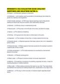 MINNESOTA CNA EVALUATION EXAM 2026&sol;2027 QUESTIONS AND SOLUTIONS RATED A&plus;