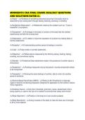 MINNESOTA CNA FINAL EXAMS 2026&sol;2027 QUESTIONS AND SOLUTIONS RATED A&plus;