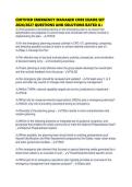 CERTIFIED EMERGENCY MANAGER CORE EXAMS SET 2026&sol;2027 QUESTIONS AND SOLUTIONS RATED A&plus;