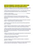 CERTIFIED EMERGENCY MANAGER STUDY GUIDE EXAM 2026&sol;2027 QUESTIONS AND SOLUTIONS RATED A&plus;