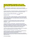 CERTIFIED EMERGENCY MANAGER LATEST ACTUAL EXAM 2026&sol;2027 QUESTIONS AND SOLUTIONS RATED A&plus;