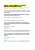MEDICAL SURGICAL CORE EXAMS SET 2026&sol;2027 QUESTIONS AND SOLUTIONS RATED A&plus;
