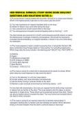HESI MEDICAL SURGICAL STUDY GUIDE EXAM 2026&sol;2027 QUESTIONS AND SOLUTIONS RATED A&plus;