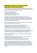 HESI MEDICAL SURGICAL TEST PAPER 2026&sol;2027 QUESTIONS AND SOLUTIONS RATED A&plus;
