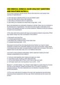 HESI MEDICAL SURGICAL EXAM 2026&sol;2027 QUESTIONS AND SOLUTIONS RATED A&plus;