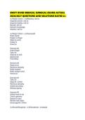 SWIFT RIVER MEDICAL SURGICAL EXAMS ACTUAL 2026&sol;2027 QUESTIONS AND SOLUTIONS RATED A&plus;