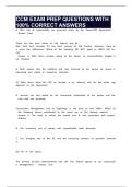 CCM EXAM PREP QUESTIONS WITH 100&percnt; CORRECT ANSWERS