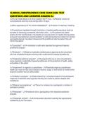 FLORIDA JURISPRUDENCE CORE EXAM 2026 TEST QUESTIONS AND ANSWERS GRADED A&plus;