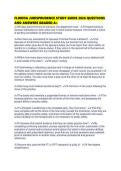 FLORIDA JURISPRUDENCE STUDY GUIDE 2026 QUESTIONS AND ANSWERS GRADED A&plus;