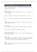 CCM EXAM Questions and Answers