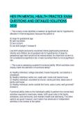 HESI PN MENTAL HEALTH PRACTICE EXAM QUESTIONS AND DETAILED SOLUTIONS 2026