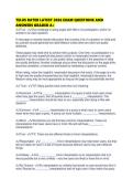 TELUS RATER LATEST 2026 EXAM QUESTIONS AND ANSWERS GRADED