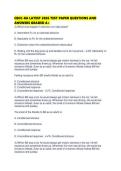 CBCC-KA LATEST 2026 TEST PAPER QUESTIONS AND ANSWERS GRADED A&plus;