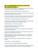 CBCC-KA COMPREHENSIVE EXAM 2026 QUESTIONS AND ANSWERS GRADED A&plus;