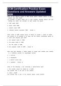 CCM Certification Practice Exam Questions and Answers Updated 2026