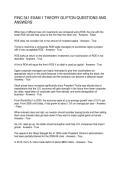 FINC 341 EXAM 1 THEORY GUYTON QUESTIONS AND ANSWERS