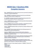 MS300 Quiz 1 Questions With Complete Answers