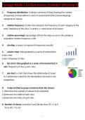 Portage Math 110 Elementary Statistics &lpar;Module 2&rpar;