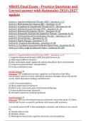 NR605  Exams bundle &lpar;questions and answers 20262027  update&rpar;