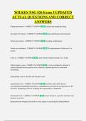 WILKES NSG 526 Exam 3 UPDATED  ACTUAL QUESTIONS AND CORRECT  ANSWERS