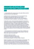 HONDROS NUR 200 ACTUAL EXAM QUESTIONS AND COMPLETE STUDY GUIDE 2026