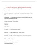 PCB 3134 Final Exam &vert; UPDATED Questions with 100&percnt; Correct Answers