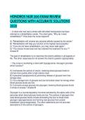 HONDROS NUR 200 EXAM REVIEW QUESTIONS WITH ACCURATE SOLUTIONS 2026