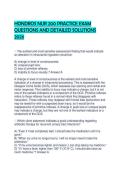 HONDROS NUR 200 PRACTICE EXAM QUESTIONS AND DETAILED SOLUTIONS 2026