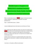 OM300 Exam 1 Chapters 1&ndash;4  &lbrack;2026&sol;2027&rsqb; Updated Version &vert;  Comprehensive Study Guide&comma; Verified  Questions & Detailed Rationales 