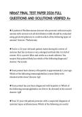 NR667 FINAL TEST PAPER 2026 FULL QUESTIONS AND SOLUTIONS VERIFIED A&plus;