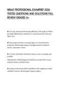 NR667 PROFESSIONAL EXAMPREP 2026 TESTED QUESTIONS AND SOLUTIONS FULL REVIEW GRADED A&plus;