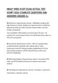 NR667 WEEK 8 EXIT EXAM ACTUAL TEST SCRIPT 2026 COMPLETE QUESTIONS AND ANSWERS GRADED A&plus;