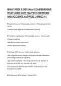 NR667 WEEK 8 EXIT EXAM COMPREHENSIVE STUDY GUIDE 2026 PRACTICE QUESTIONS AND ACCURATE ANSWERS GRADED A&plus;
