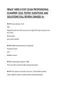 NR667 WEEK 8 EXIT EXAM PROFESSIONAL EXAMPREP 2026 TESTED QUESTIONS AND SOLUTIONS FULL REVIEW GRADED A&plus;