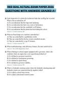 RED SEAL ACTUAL EXAM PAPER 2026 QUESTIONS WITH ANSWERS GRADED A&plus;