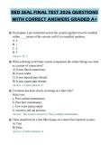 RED SEAL FINAL TEST 2026 QUESTIONS WITH CORRECT ANSWERS GRADED A&plus;
