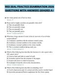 RED SEAL PRACTICE EXAMINATION 2026 QUESTIONS WITH ANSWERS GRADED A&plus;