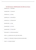 PHLT 301 Final Exam &vert; UPDATED Questions with 100&percnt; Correct Answers