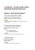 Maryville University NURS 615&colon;NURS 615 &ndash; EXAM 3 STUDY GUIDE &lpar;ANSWERS WITH RATIONALES&rpar; 2026