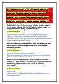 ATI RN CONCEPT -BASED LEVEL 3EXAM PREP&vert;HIGH- YIELD  QUESTIONS&comma; ANSWERS & REVIEW &vert;CORRECT DETAILED  ANSWERS WITH RATIONALES COVERING THE MOST TESTED  QUESTIONS GUARANTEE A&plus; GRADE &vert;ALREADY GRADED A&plus;