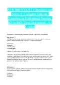 NUR 3805 EXAM 1 &vert; Questions and Answers &vert; Complete Solution &vert; Transition to Professional Nursing &vert; RN to BSN &vert; Pass Guaranteed - A&plus; Graded