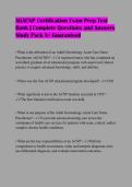 AGACNP Certification Exam Prep Test Bank &vert; Complete Questions and Answers Study Pack A&plus; Guaranteed