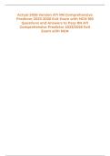 Actual 2026 Version ATI RN Comprehensive Predictor 2023-2026 Exit Exam with NGN 180 Questions and Answers to Pass RN ATI Comprehensive Predictor 2023&sol;2026 Exit Exam with NGN