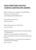 RELIAS DYSRHYTHMIA EXAM 2026 COMPLETE QUESTIONS WITH ANSWERS