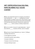 WRT CERTIFICATION EXAM 2026 FINAL PAPER DELIVERING FULLY SOLVED CONTENT