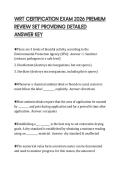 WRT CERTIFICATION EXAM 2026 PREMIUM REVIEW SET PROVIDING DETAILED ANSWER KEY