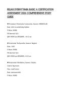 RELIAS DYSRHYTHMIA BASIC A CERTIFICATION ASSESSMENT 2026 COMPREHENSIVE STUDY GUIDE