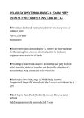 RELIAS DYSRHYTHMIA BASIC A EXAM PREP 2026 SOLVED QUESTIONS GRADED A&plus;
